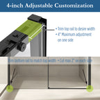 Edgemar 60" Soft Close sliding Glass shower door Matte Black hardware (soft-close)