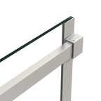 Alise 56" - 60" sliding shower door wth Brushed Nickel hardware (soft-close)