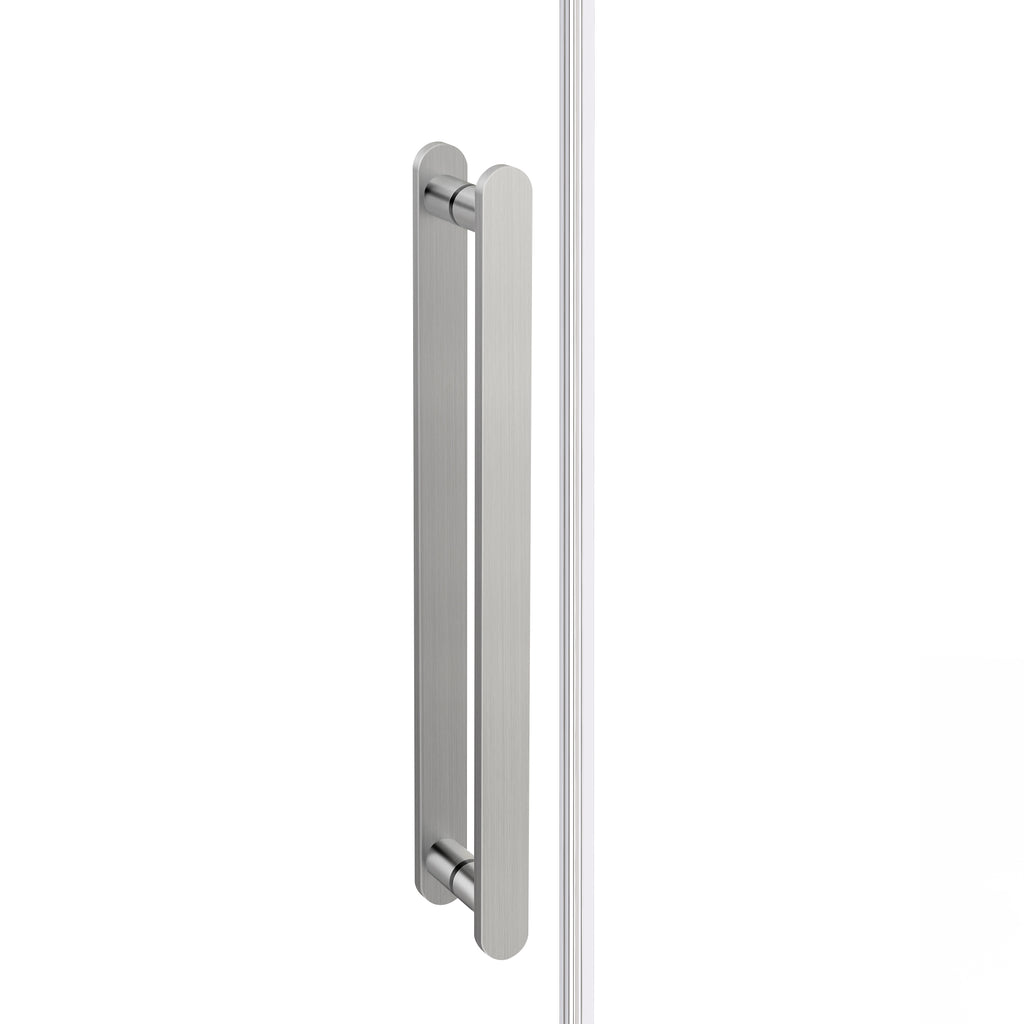 Alise 56" - 60" sliding shower door wth Brushed Nickel hardware (soft-close)