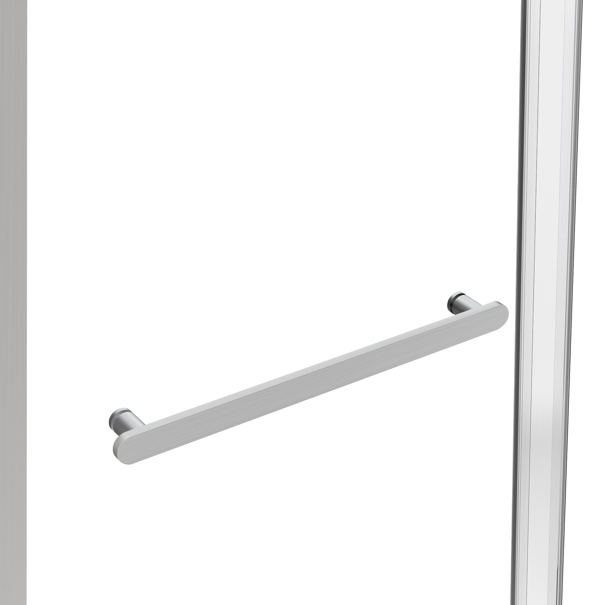 Alise 56" - 60" sliding shower door wth Brushed Nickel hardware (soft-close)