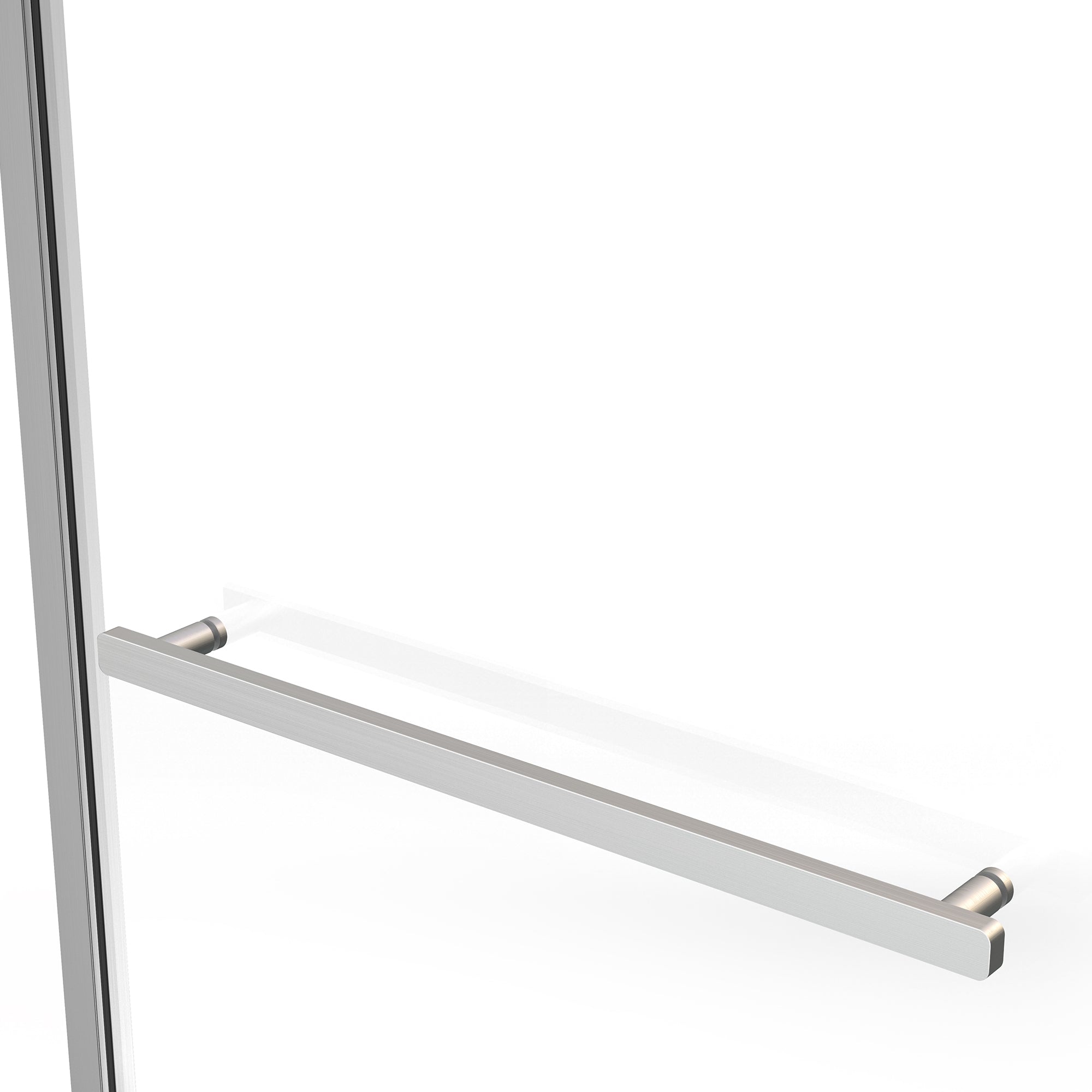 Metal towel rack on a white background