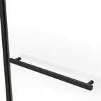 Edgemar 60" Soft Close sliding Glass shower door Matte Black hardware (soft-close)