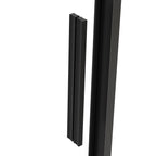 Edgemar 60" Soft Close sliding Glass shower door Matte Black hardware (soft-close)