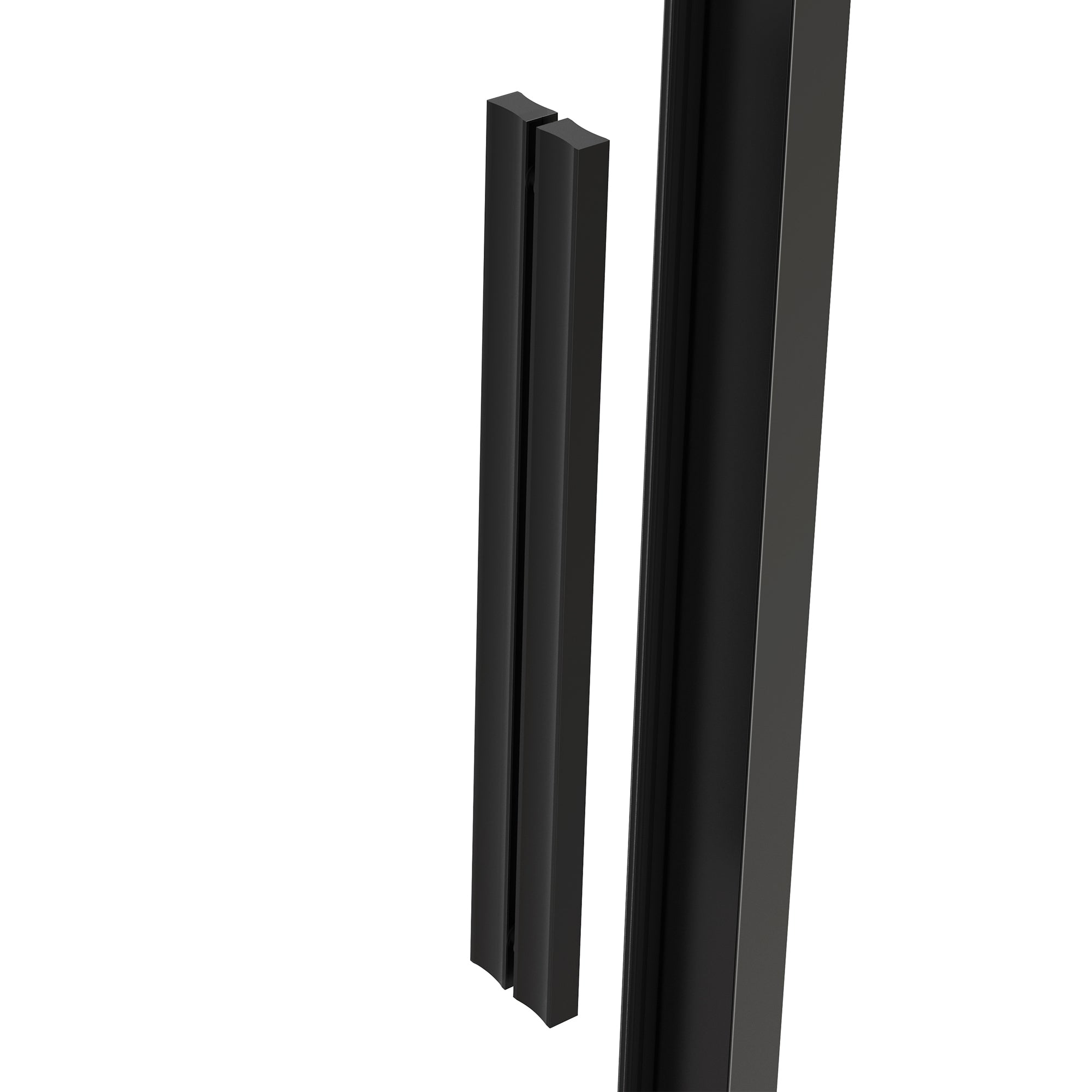 Elias 60" sliding bypass shower door wth Matte Black hardware (soft-close)