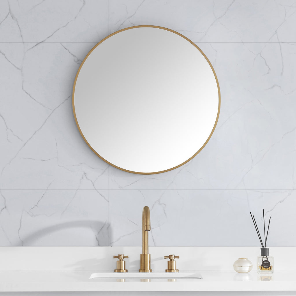 Avon Bathroom Mirror with Stainless Steel Metal Frame