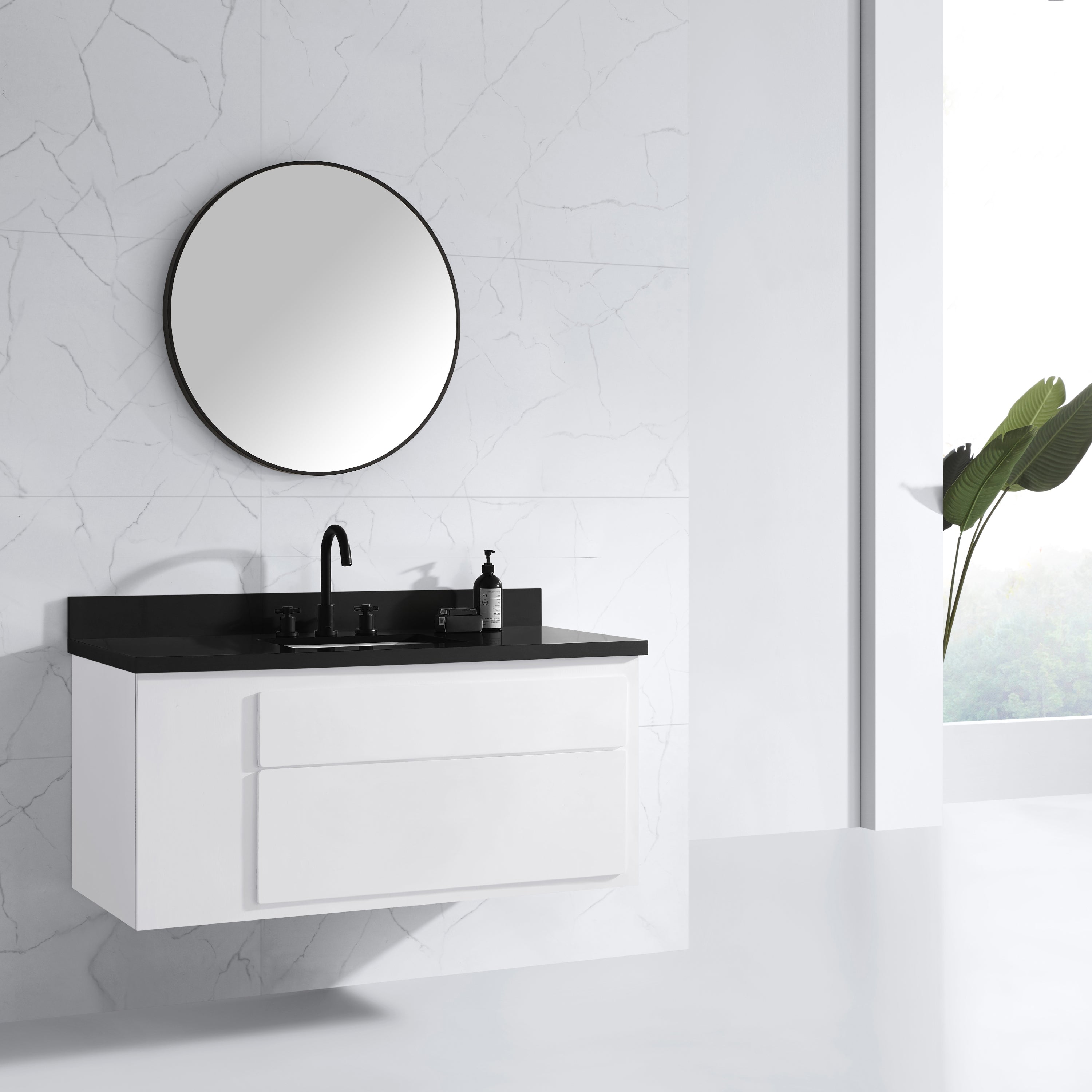 Avon Bathroom Mirror with Stainless Steel Metal Frame