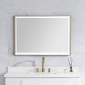 39 in. LED Bathroom Mirror with Stainless Steel Metal Frame