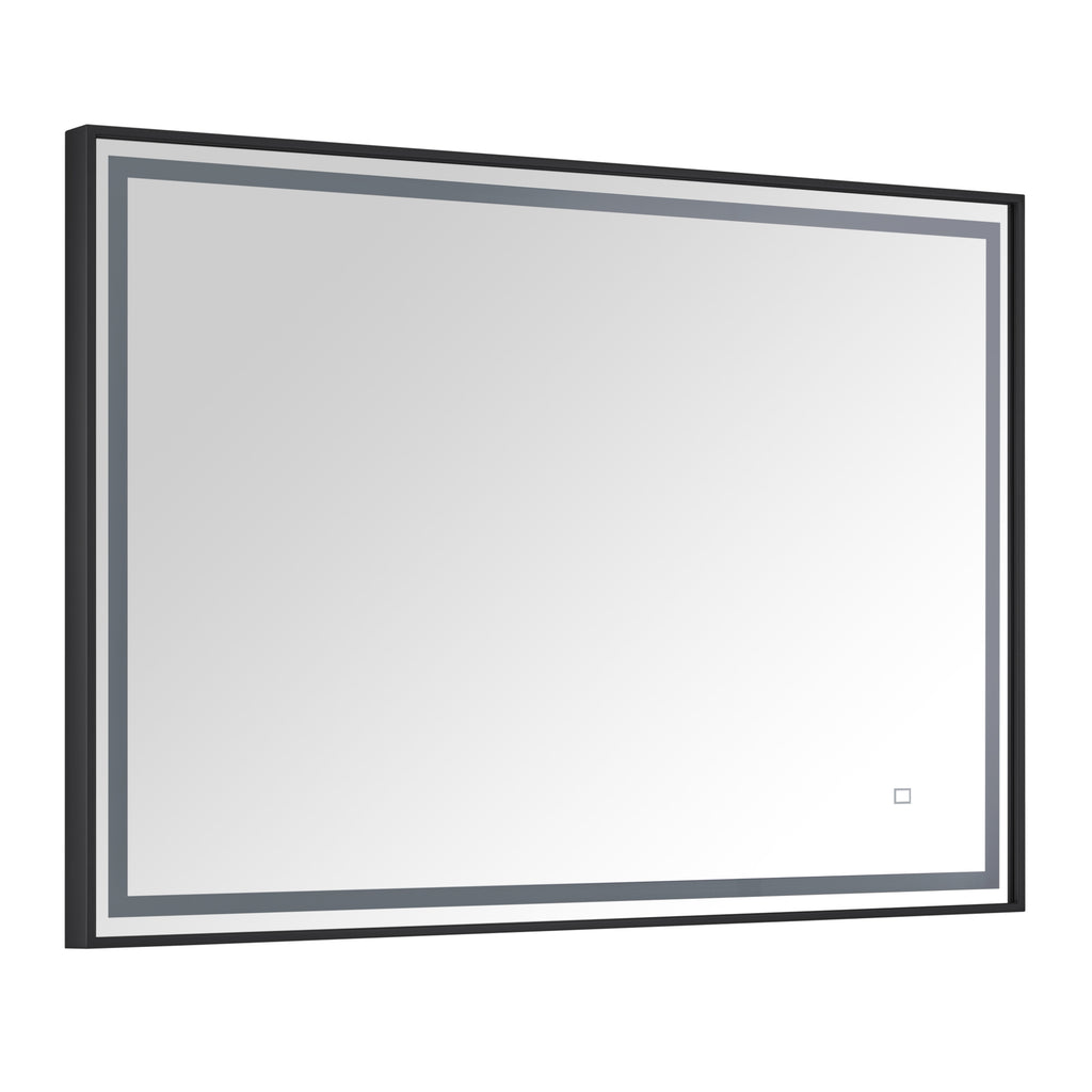 39 in. LED Bathroom Mirror with Stainless Steel Metal Frame