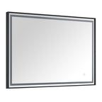 39 in. LED Bathroom Mirror with Stainless Steel Metal Frame