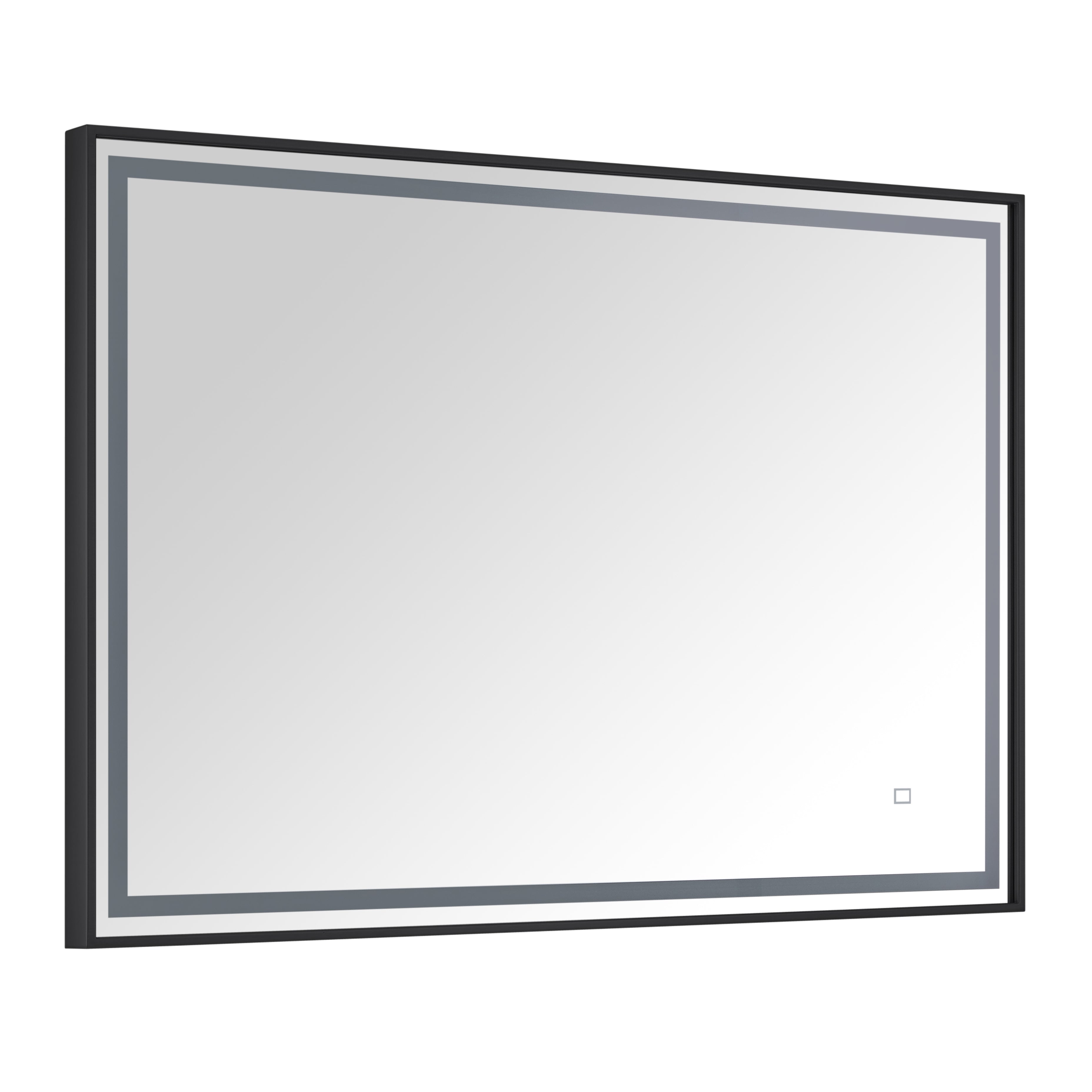 39 in. LED Bathroom Mirror with Stainless Steel Metal Frame