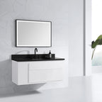 39 in. LED Bathroom Mirror with Stainless Steel Metal Frame