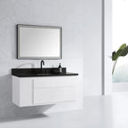 39 in. LED Bathroom Mirror with Stainless Steel Metal Frame