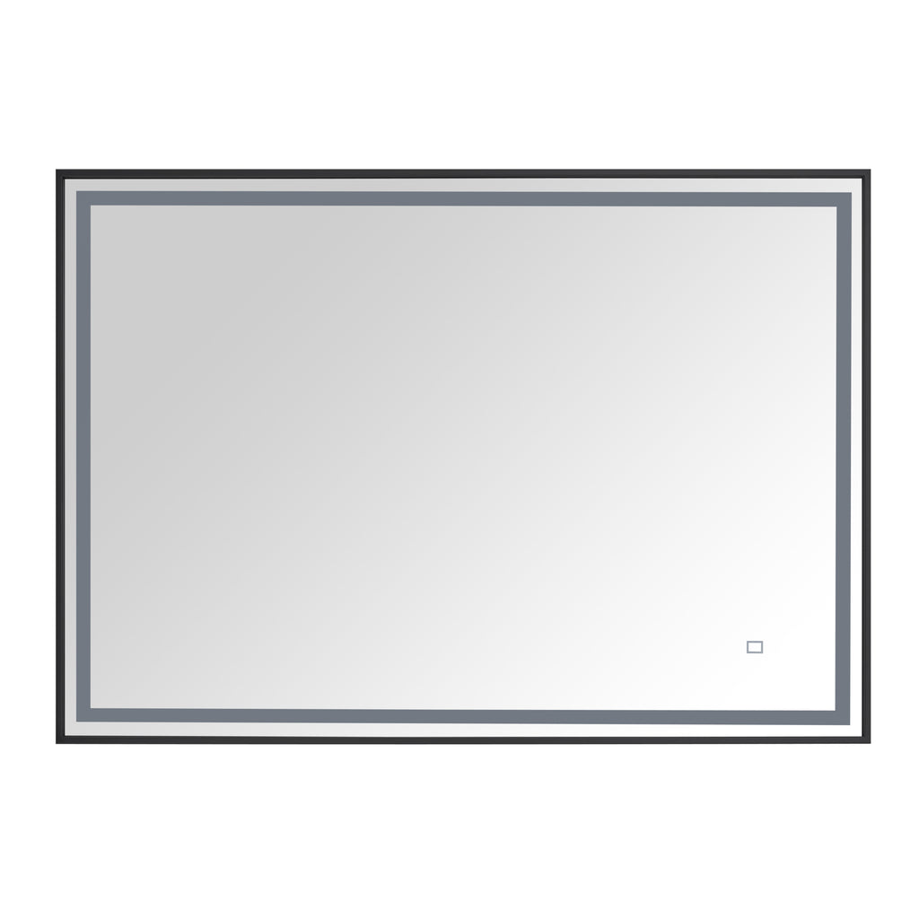 39 in. LED Bathroom Mirror with Stainless Steel Metal Frame