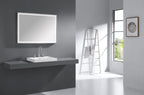 39 in. LED Bathroom Mirror with Stainless Steel Metal Frame