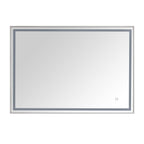 39 in. LED Bathroom Mirror with Stainless Steel Metal Frame