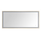 59 in. LED Bathroom Mirror with Stainless Steel Metal Frame