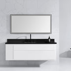 59 in. LED Bathroom Mirror with Stainless Steel Metal Frame