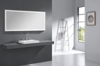 59 in. LED Bathroom Mirror with Stainless Steel Metal Frame