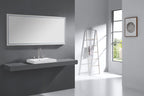 59 in. LED Bathroom Mirror with Stainless Steel Metal Frame