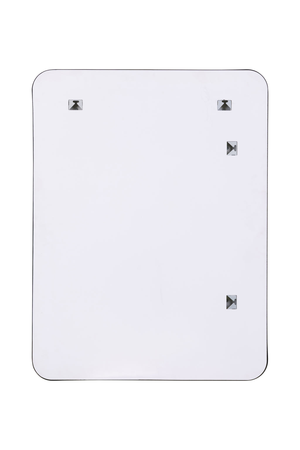 Rectangular glass panel with diamond-shaped cutouts on a white background