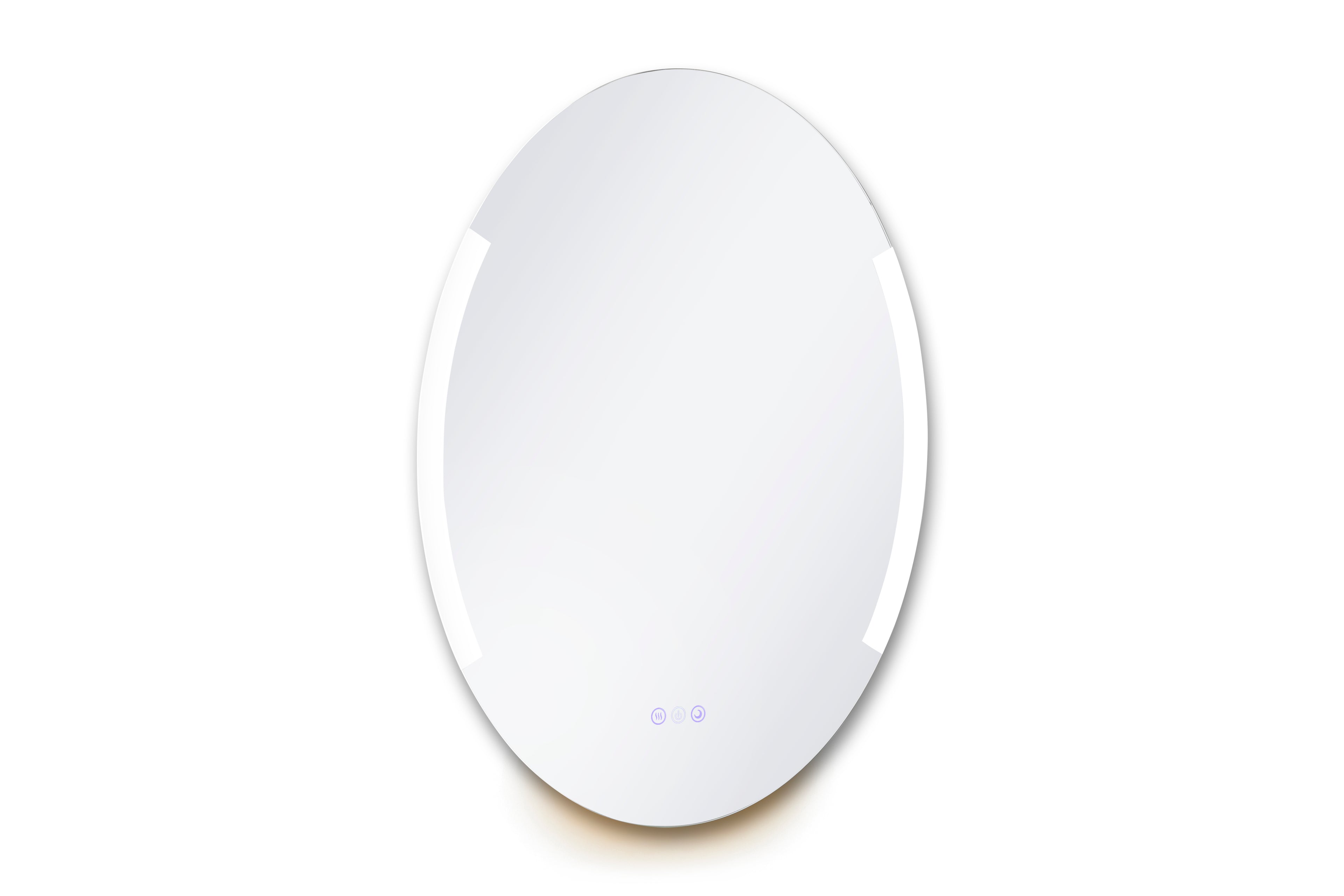 Aria 24" x 32" Oval front and back lit LED mirror with frosted glass