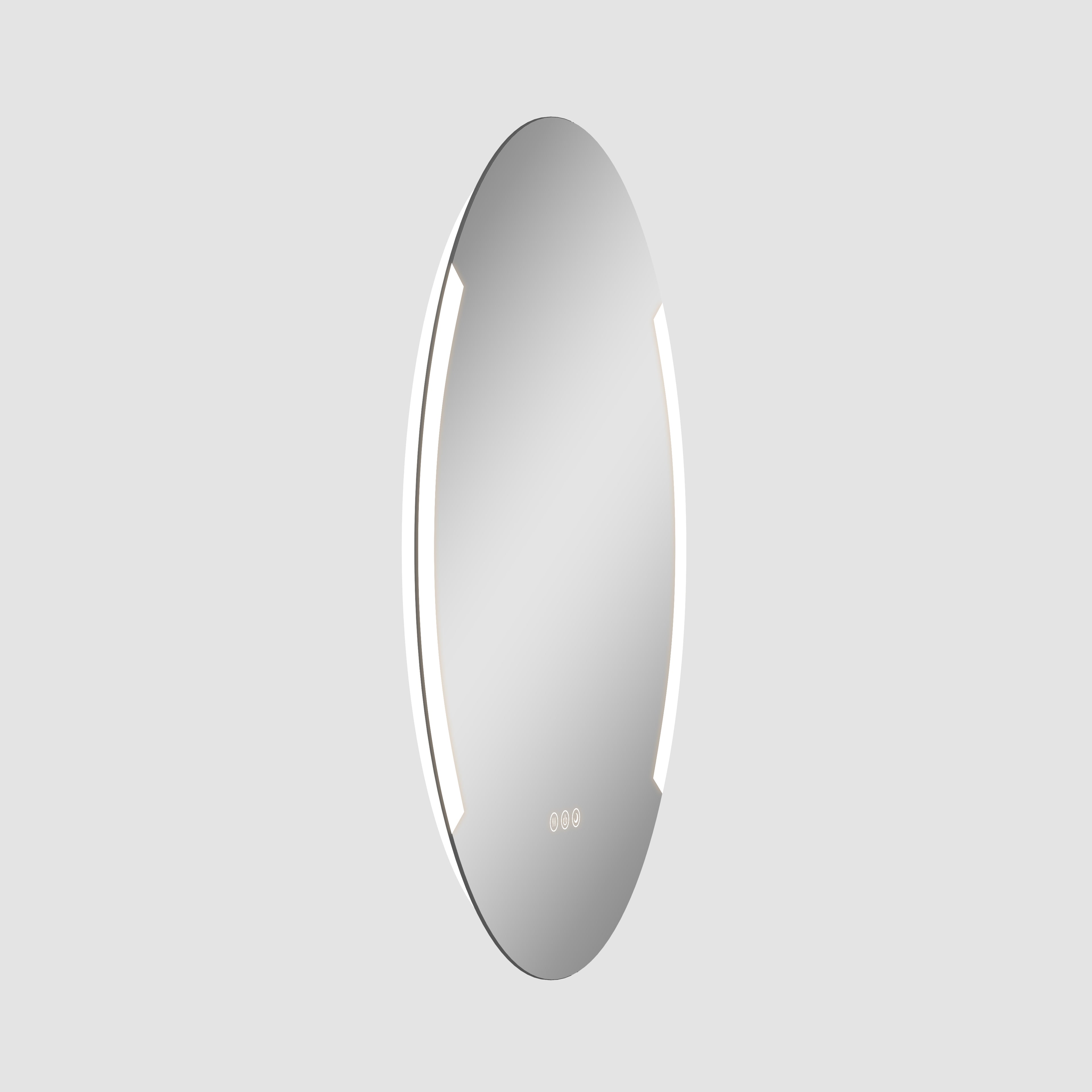Aria 24" x 32" Oval front and back lit LED mirror with frosted glass