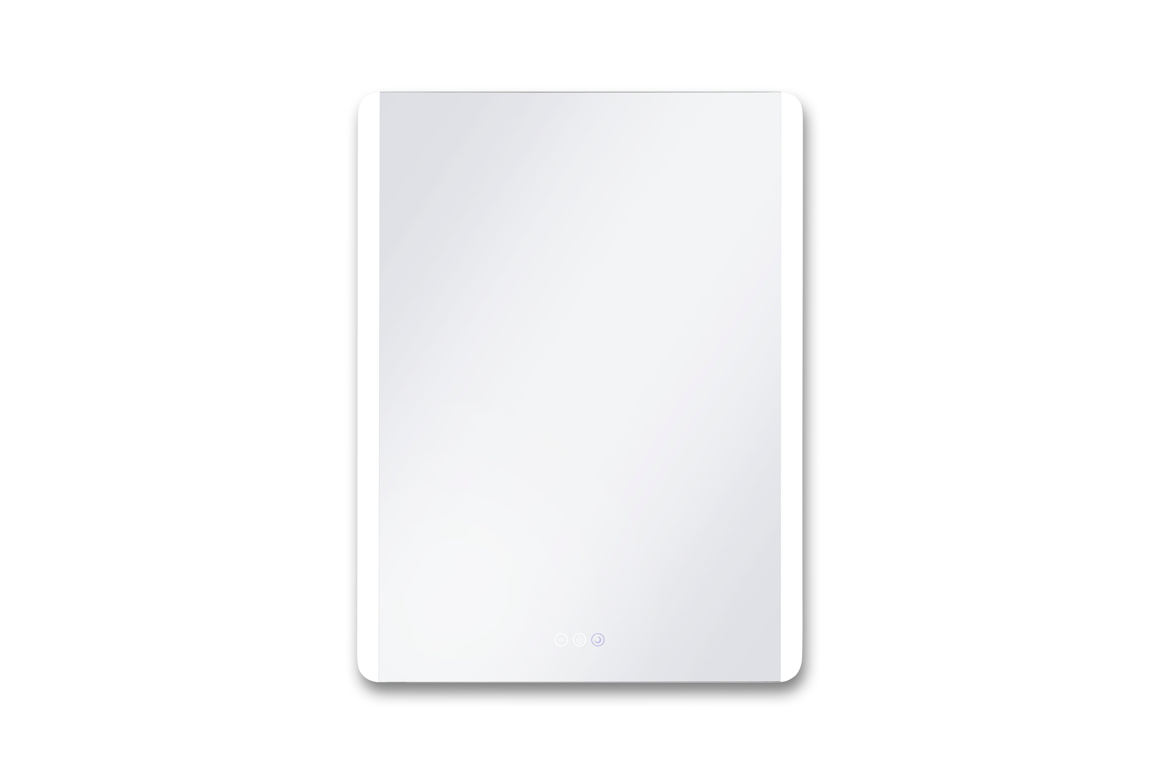 White rectangular object on a white background