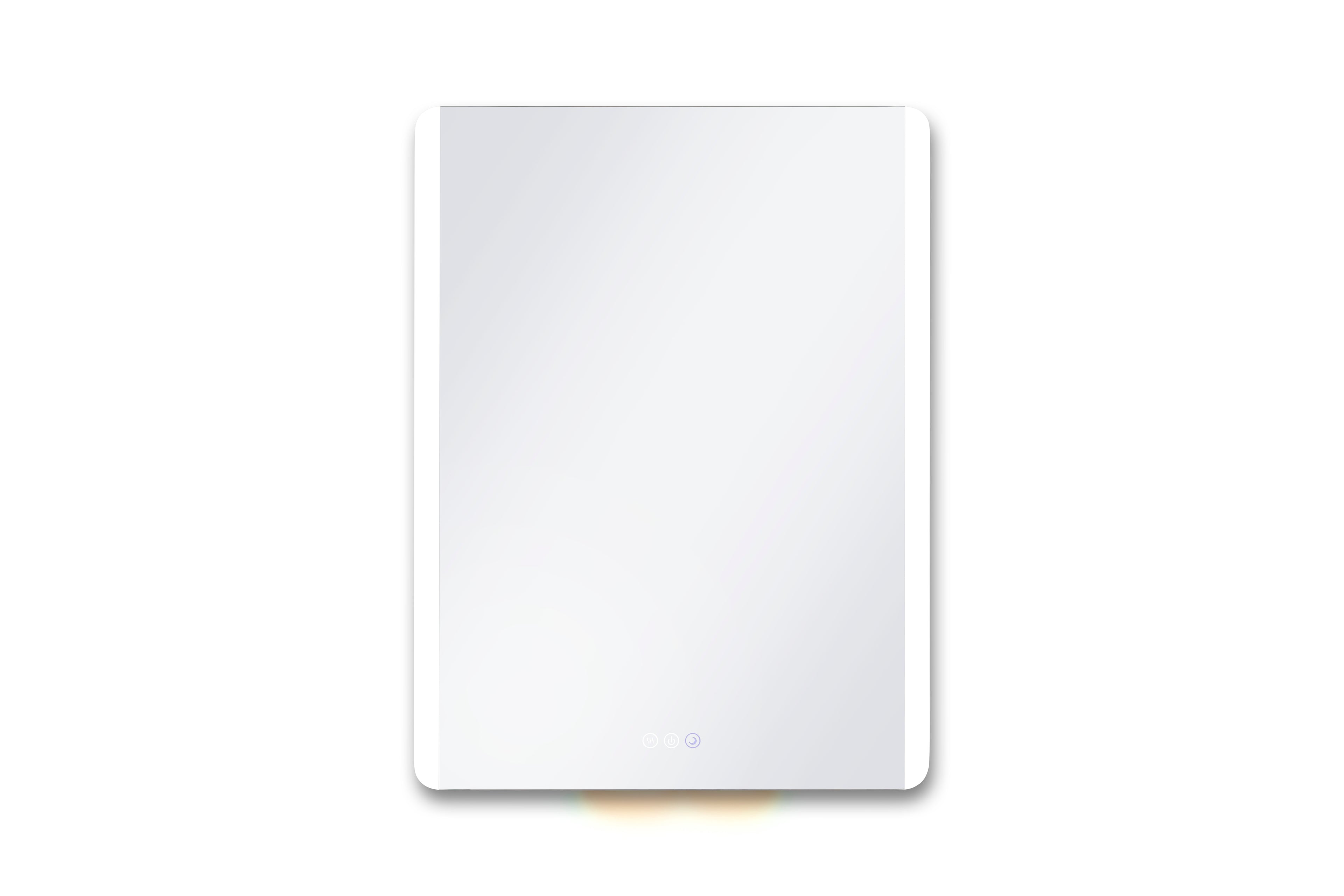 White rectangular object on a white background