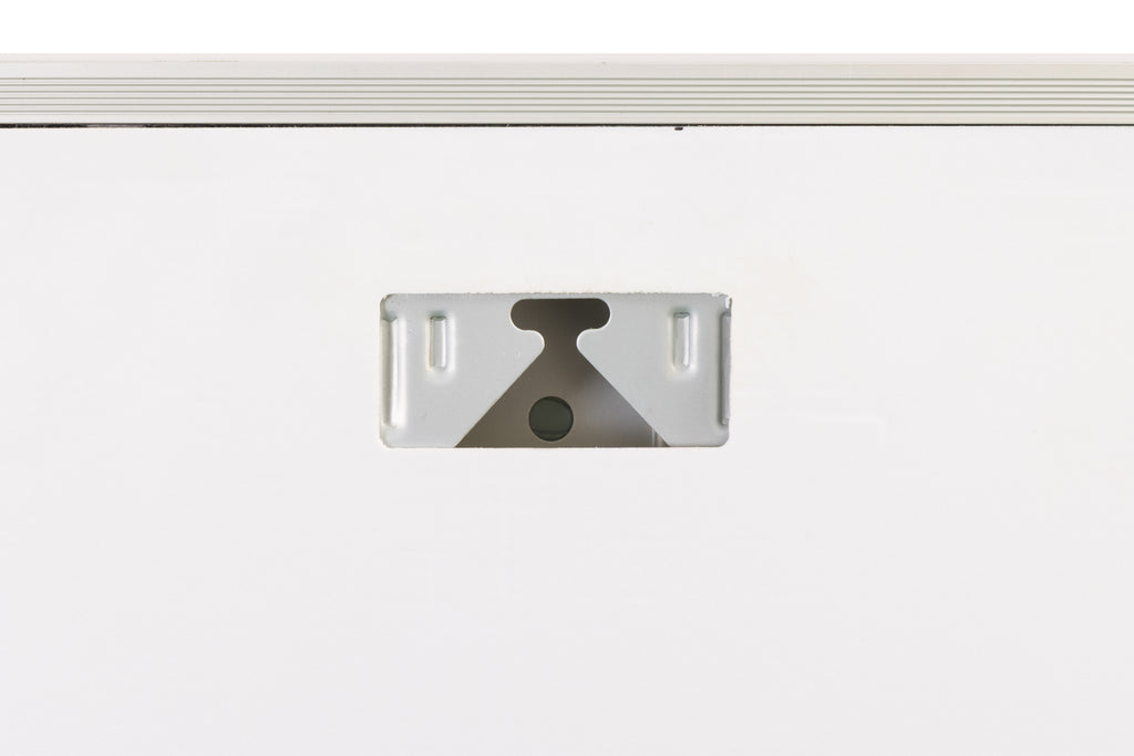 Metallic license plate holder on a white background
