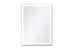 Lucia 24" x 32" rectangular front and back lit LED mirror with acrylic boarder