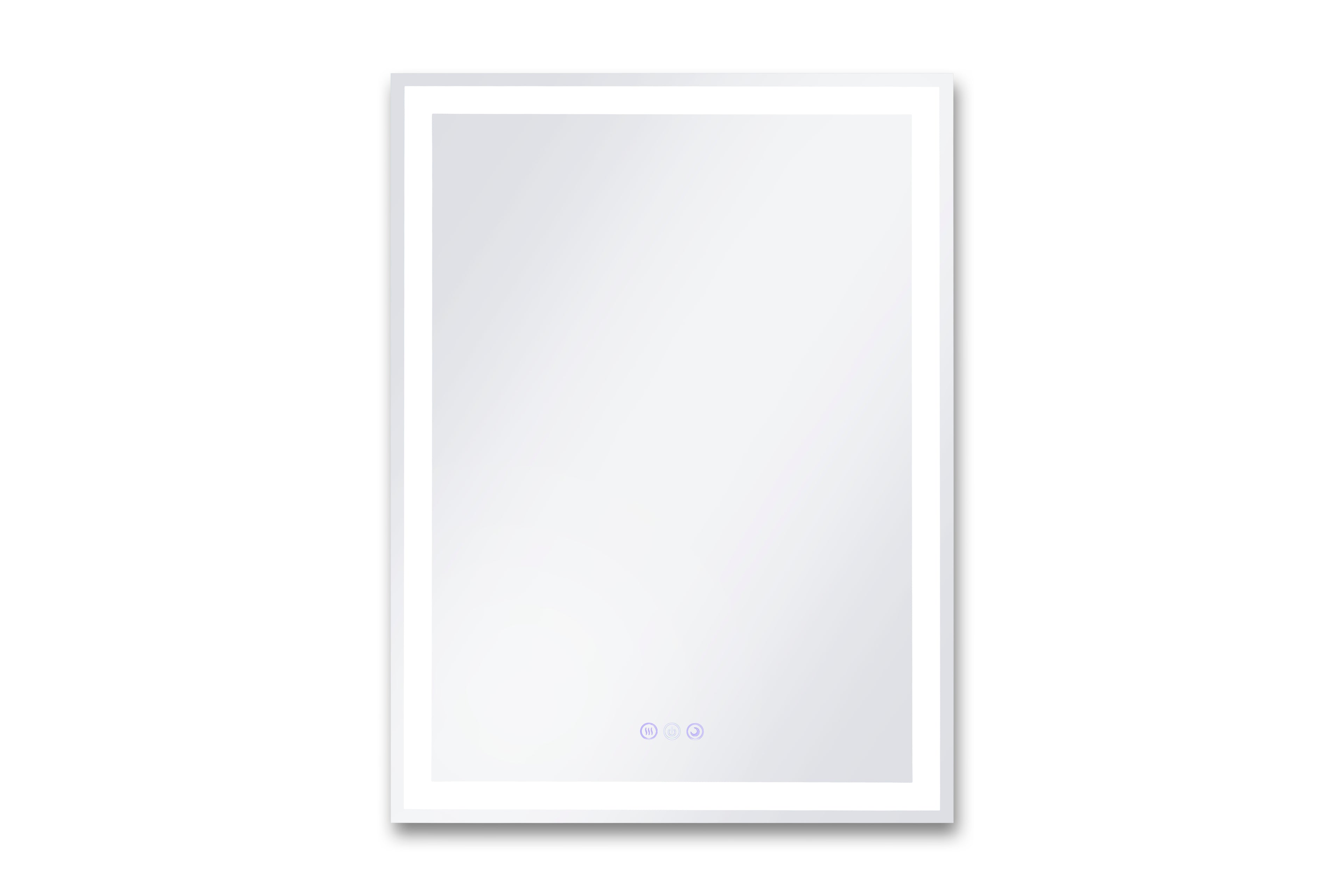 Lucia 24" x 32" rectangular front and back lit LED mirror with acrylic boarder