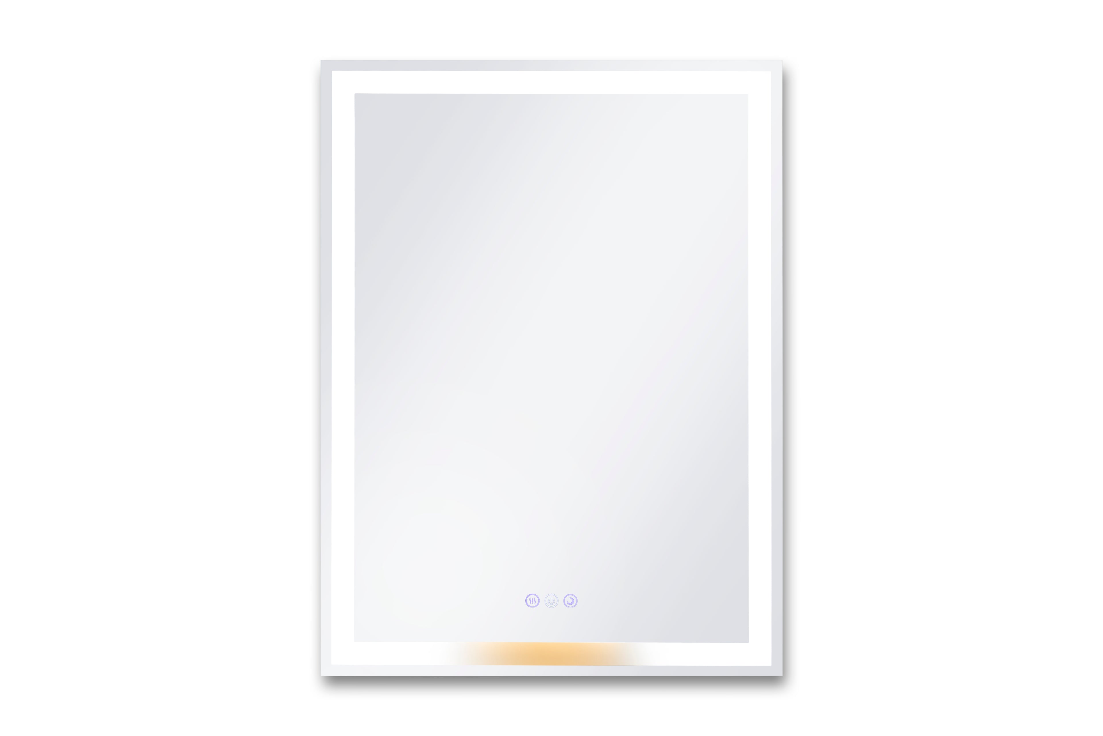 Lucia 24" x 32" rectangular front and back lit LED mirror with acrylic boarder
