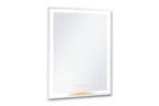 Lucia 24" x 32" rectangular front and back lit LED mirror with acrylic boarder