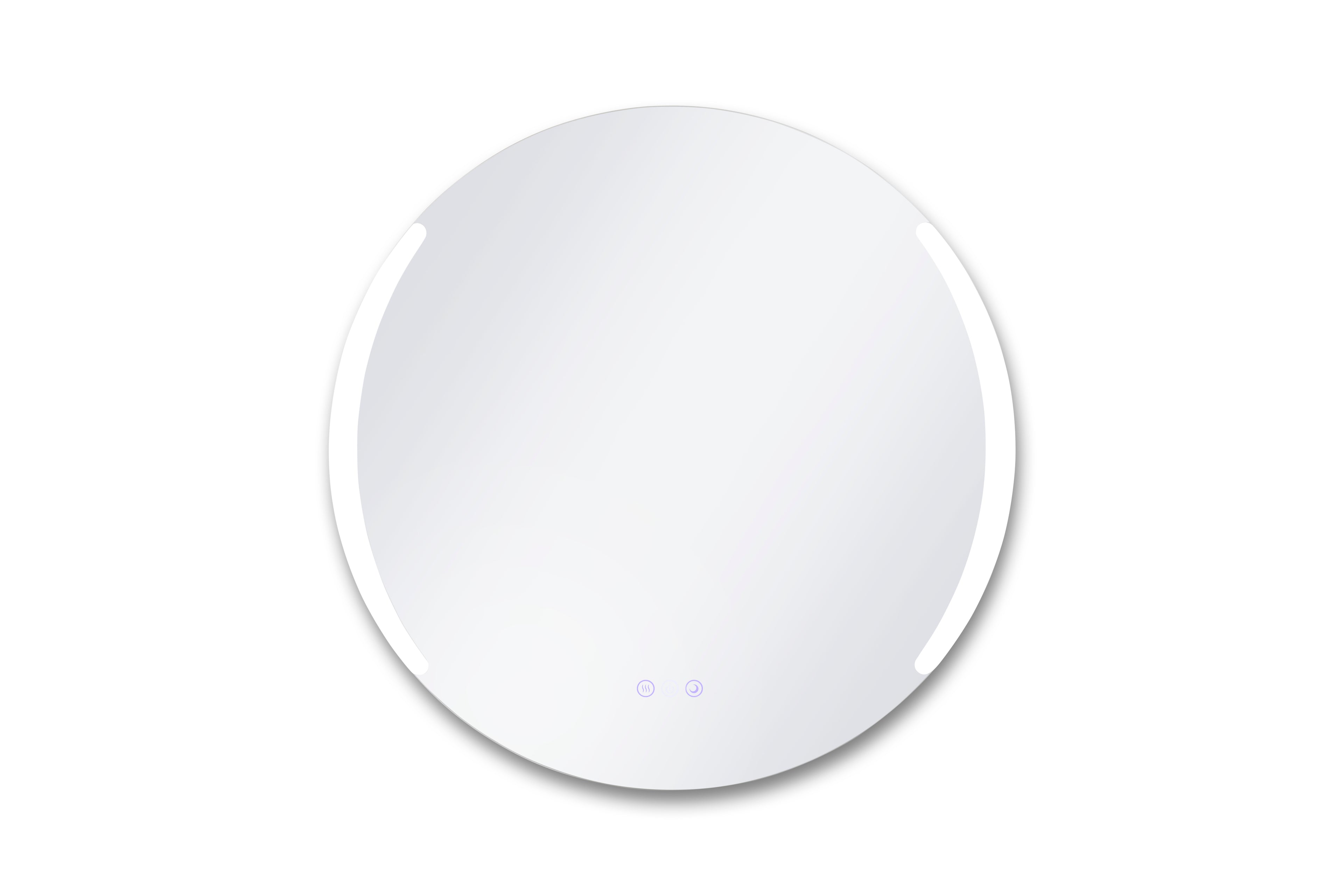 Round white device on a white background