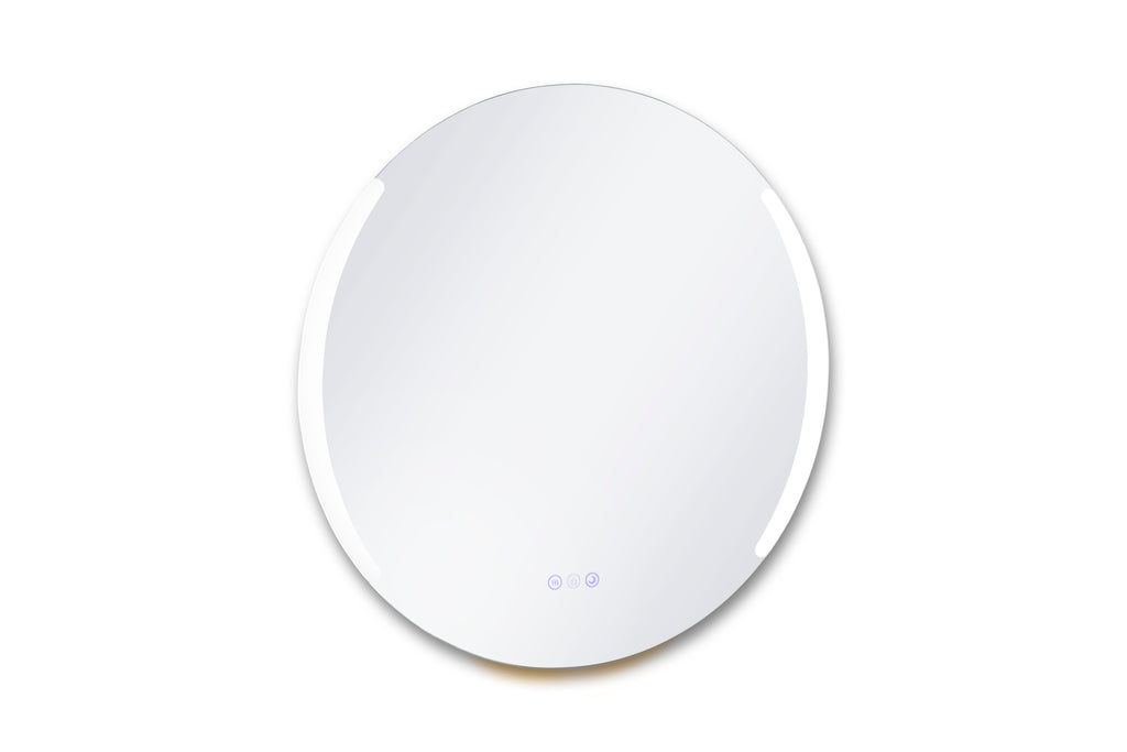 Round white device on a white background