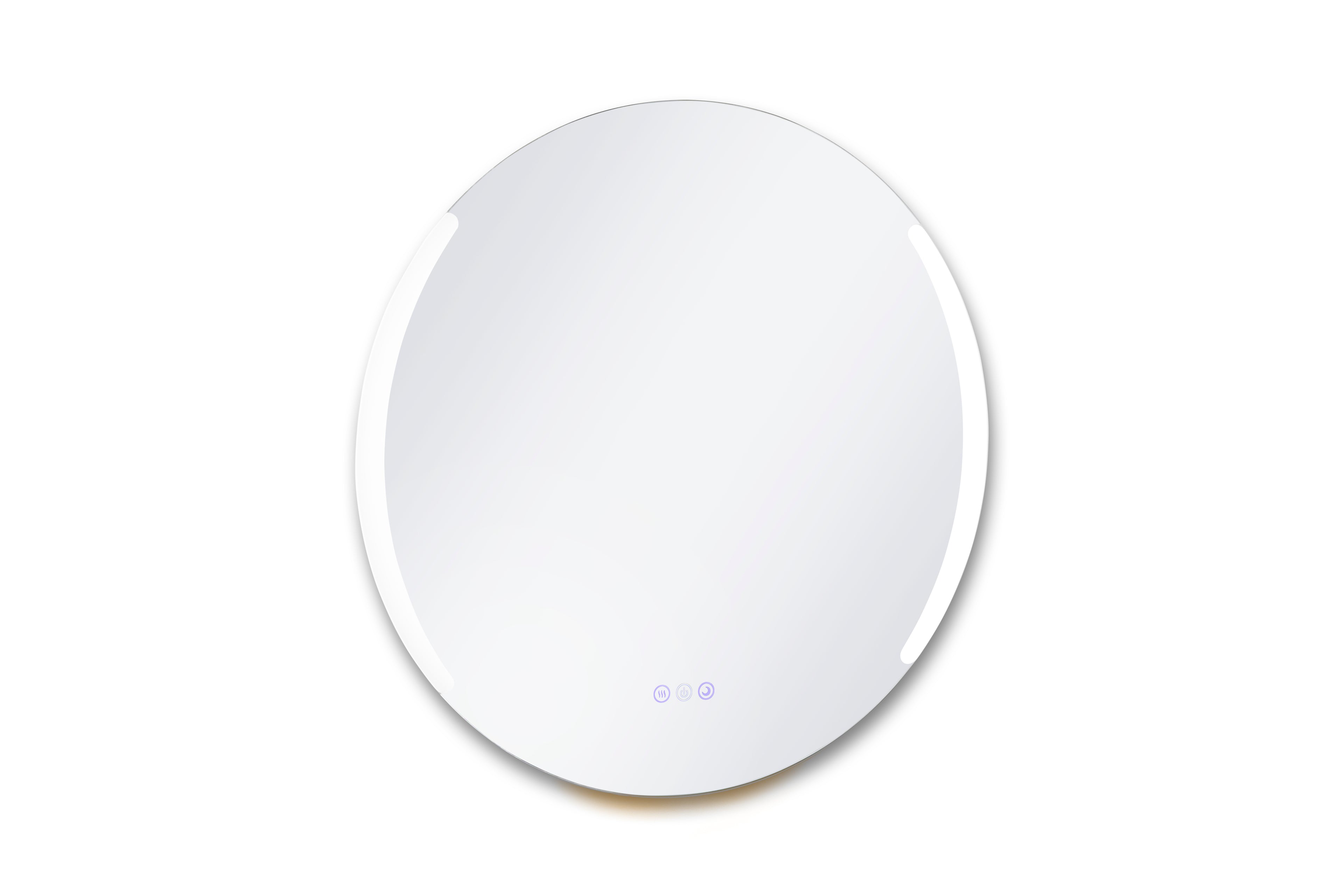 Round white device on a white background
