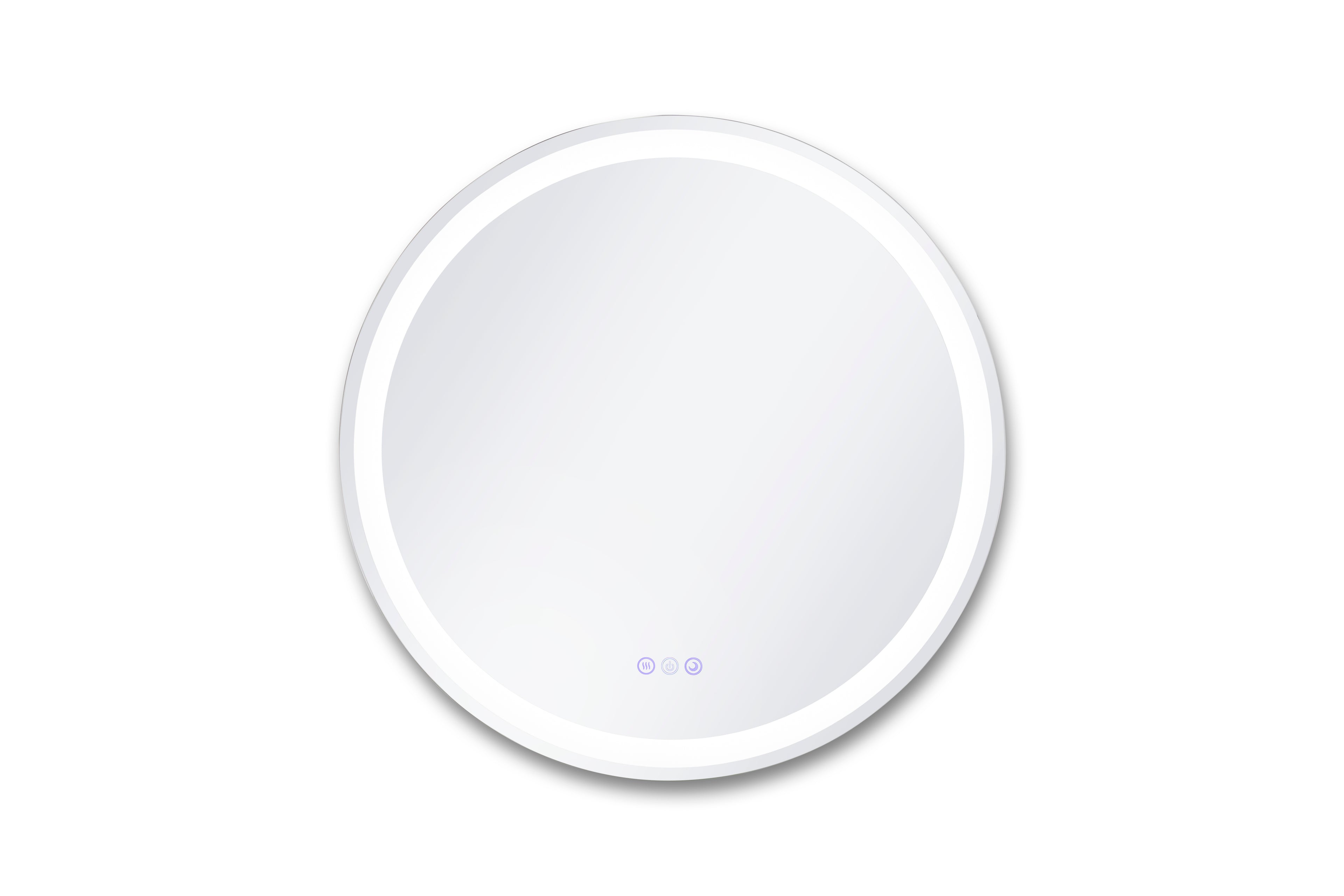 Lucia 28" round front and back lit LED mirror with acrylic boarder