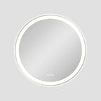 Lucia 28" round front and back lit LED mirror with acrylic boarder