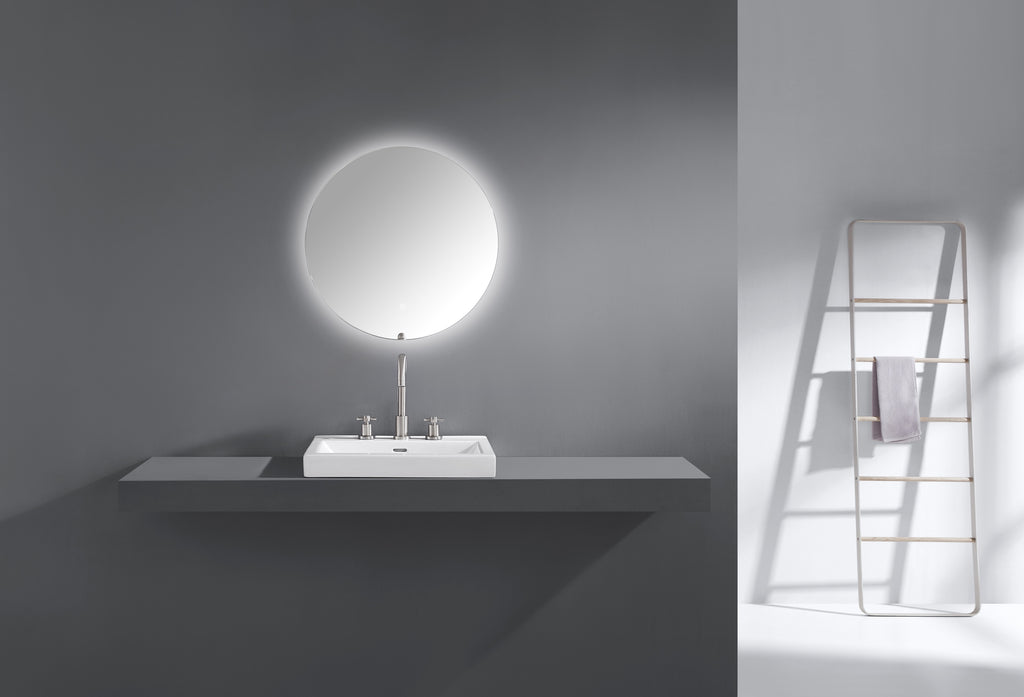 Luana Frameless Round LED Bathroom Mirror
