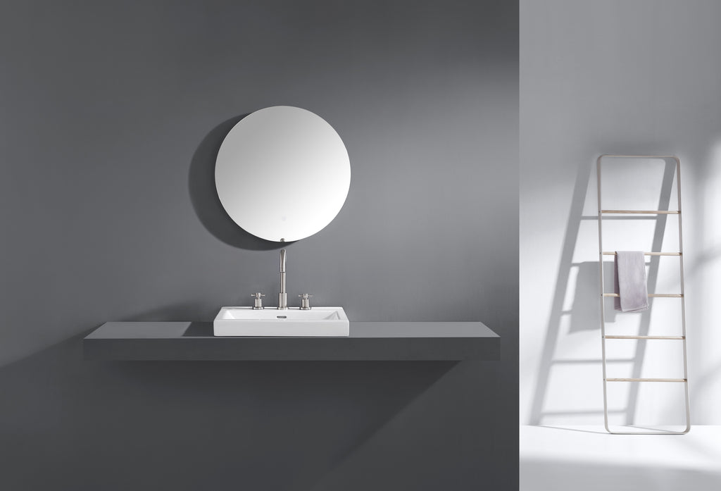Luana Frameless Round LED Bathroom Mirror