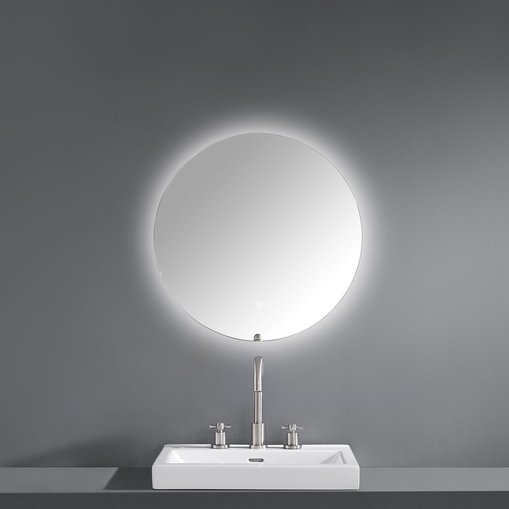 Luana Frameless Round LED Bathroom Mirror