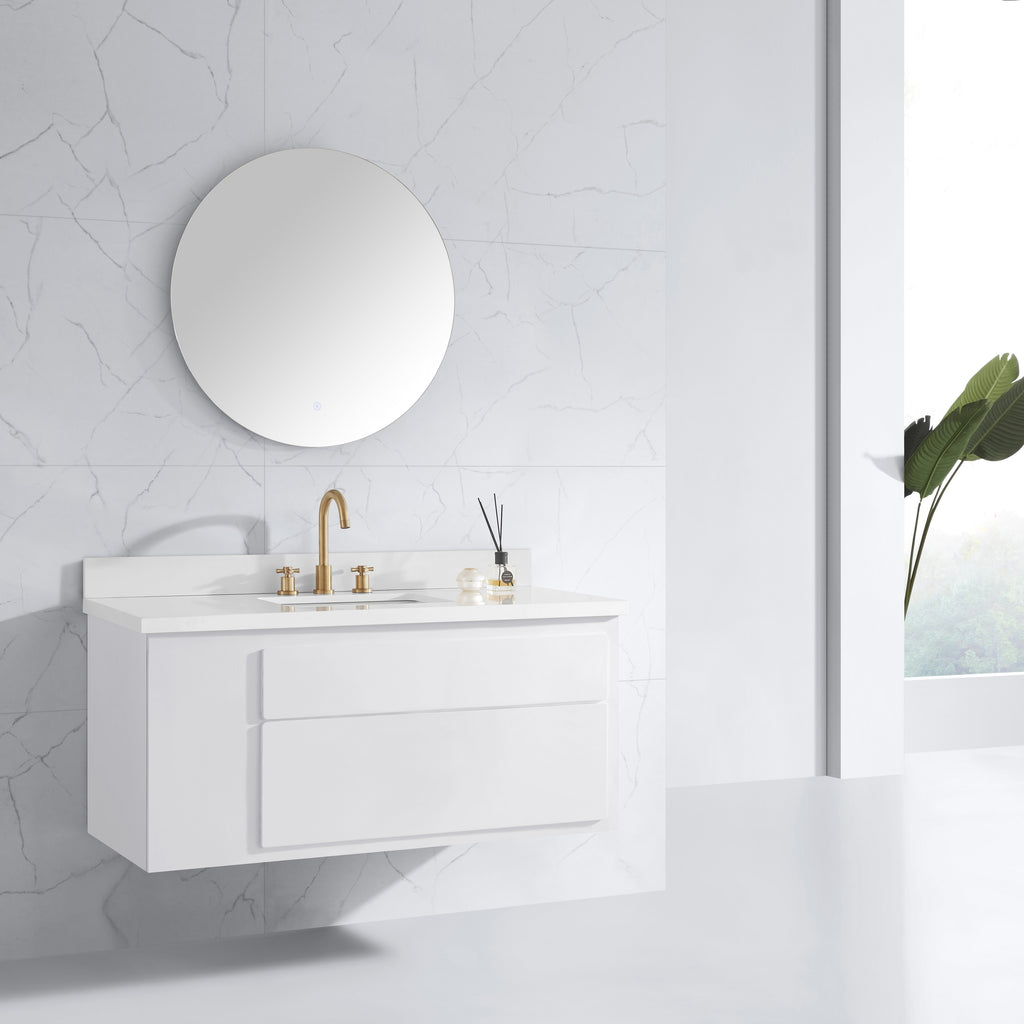 Luana Frameless Round LED Bathroom Mirror