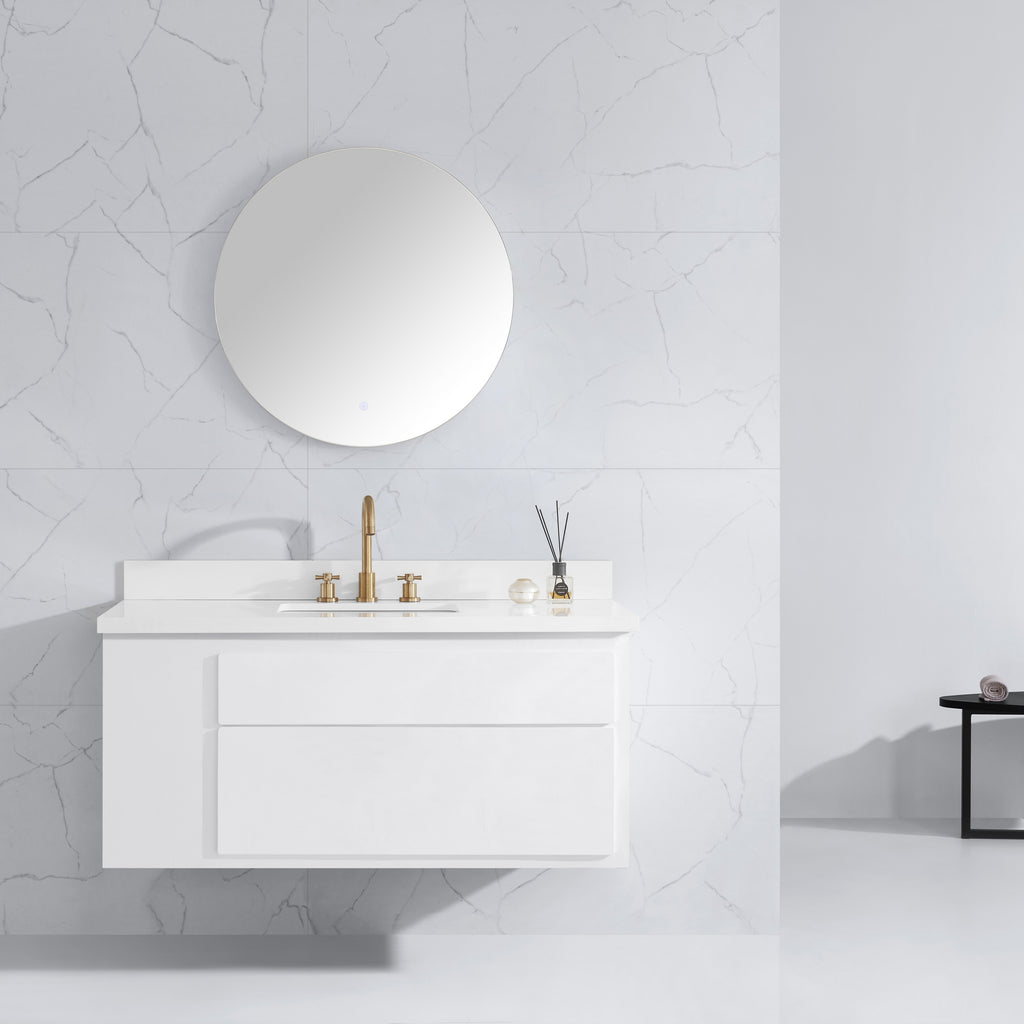 Luana Frameless Round LED Bathroom Mirror