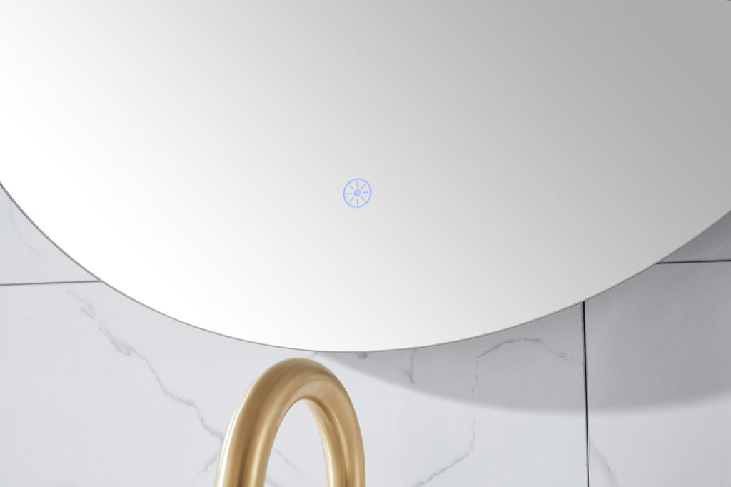 Luana Frameless Round LED Bathroom Mirror