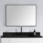Sonoma 39 in. Bathroom Mirror with Stainless Steel Metal Frame
