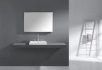 Sonoma 39 in. Bathroom Mirror with Stainless Steel Metal Frame