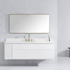 Sonoma 59 in. Bathroom Mirror with Stainless Steel Metal Frame
