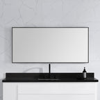 Sonoma 59 in. Bathroom Mirror with Stainless Steel Metal Frame