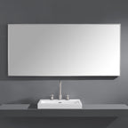 Sonoma 59 in. Bathroom Mirror with Stainless Steel Metal Frame